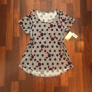 LuLaRoe Disney Minnie Polka Dot Classic T